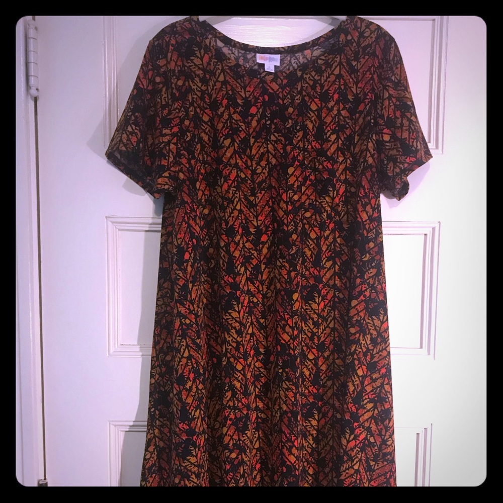 LuLaRoe High low Carly dress size LARGE